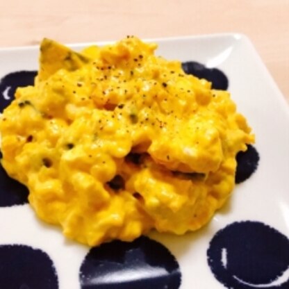 作ってみました！ずっとデリ風のかぼちゃサラダを作ってみたかったので、美味しくできて嬉しいです！ごちそうさまでした(๑>◡<๑)